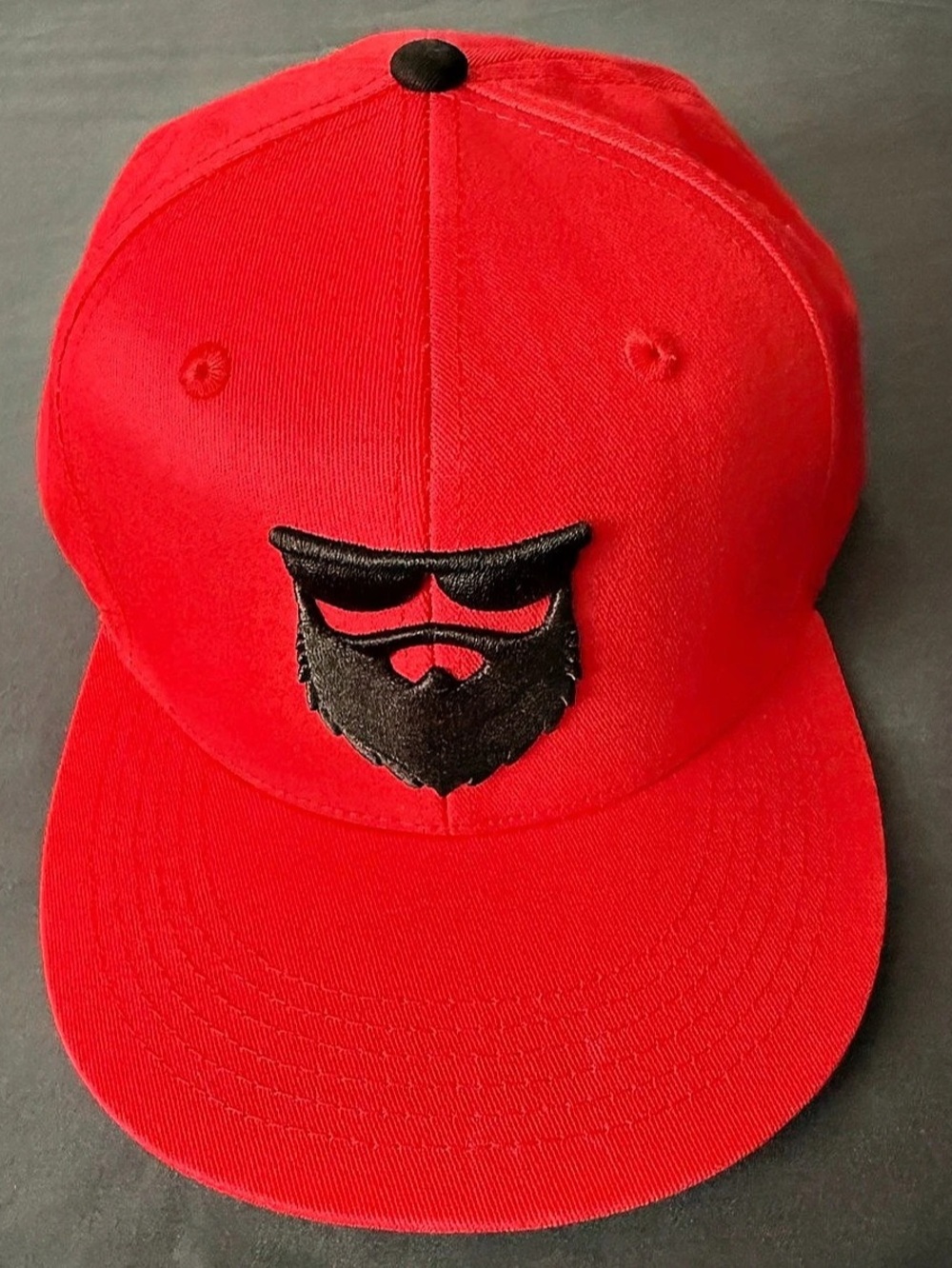 No Shave Life Red/Black Snapback Hat